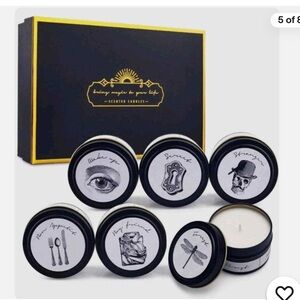 6 Scented Soy candles gift set